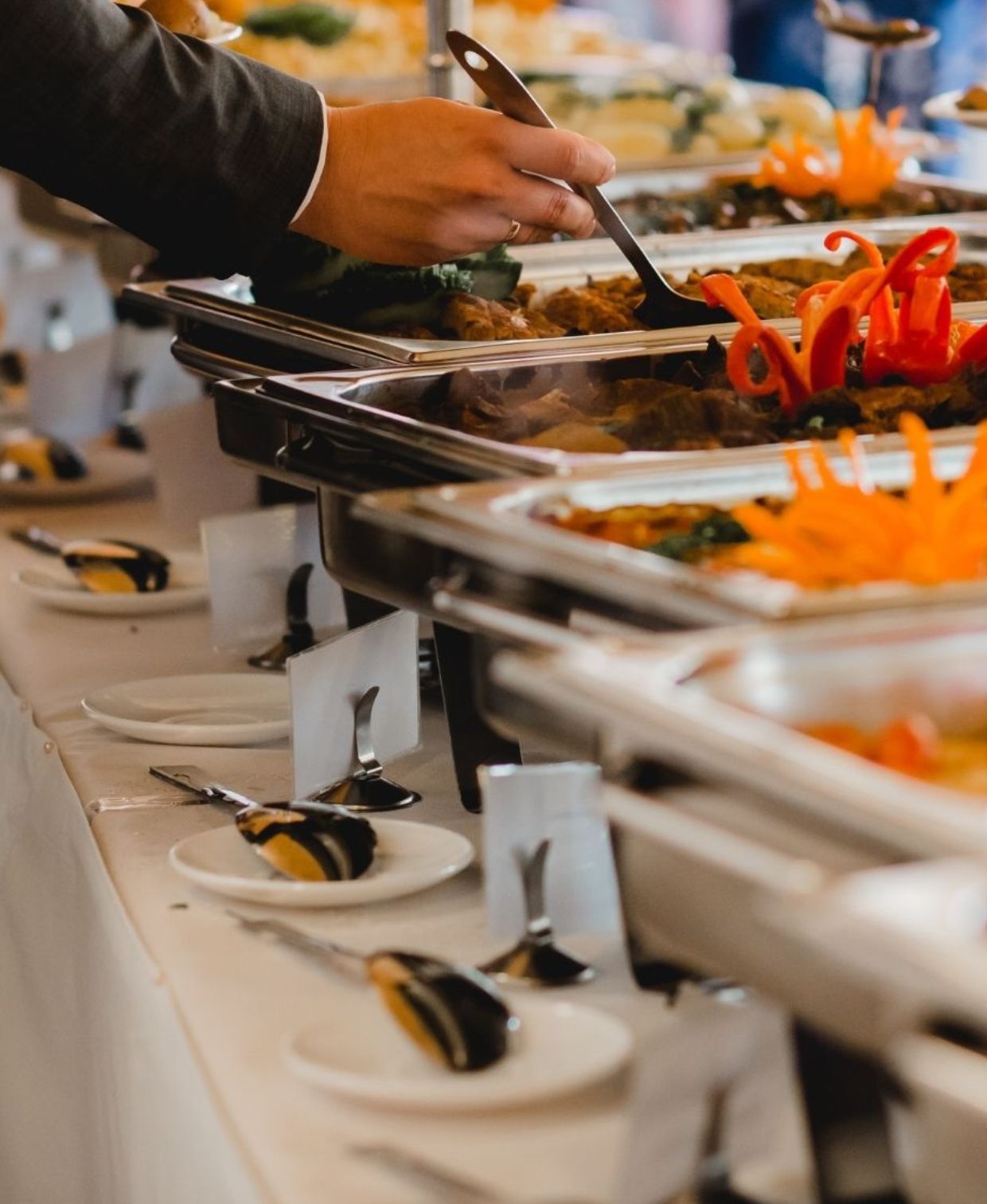 Commercial buffet catering